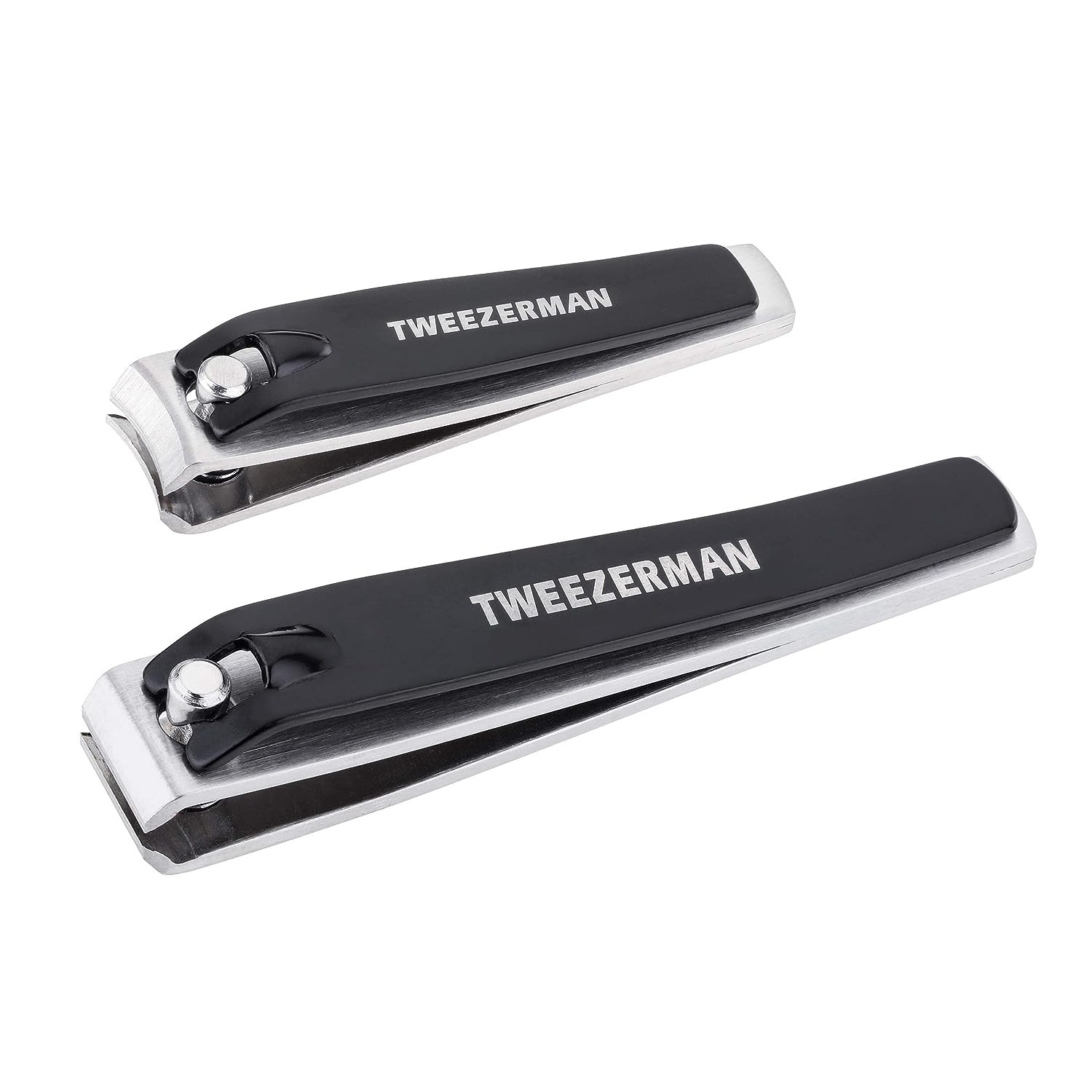 Tweezerman Juego combinado de uñas de acero inoxidable con cortaúñas de dedos y pies
