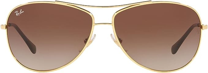 Ray-Ban RB3293 - Gafas de sol de aviador de metal, Rutenio de La Habana