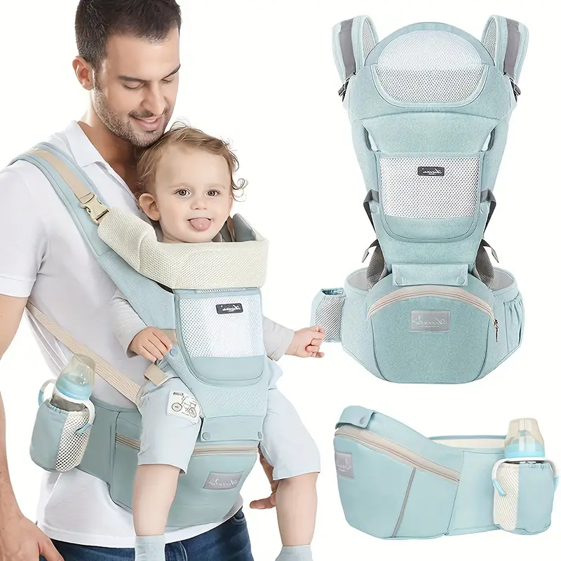 Poliéster-algodón Estilo Transpirable, Agradable Para La Piel Y Transpirable Correa Multifuncional Para Bebés Taburete De Cintura Diseño Mecánico Artefacto Que Ahorra Trabajo