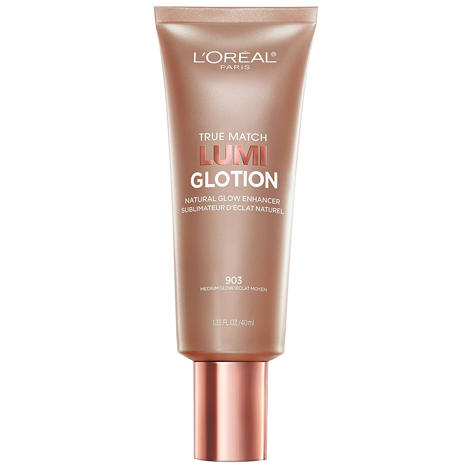 Cosmético L'Oreal Paris True Match Lumi Glotion, loción potenciadora natural de brillo, Total 1, Medio