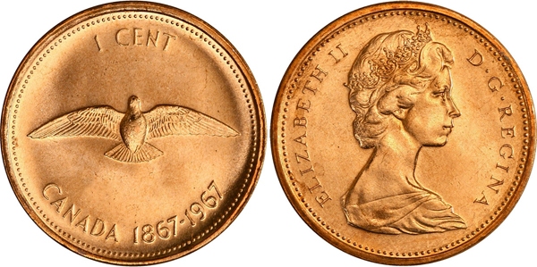 Canadian Penny 1867 to 1967 Value