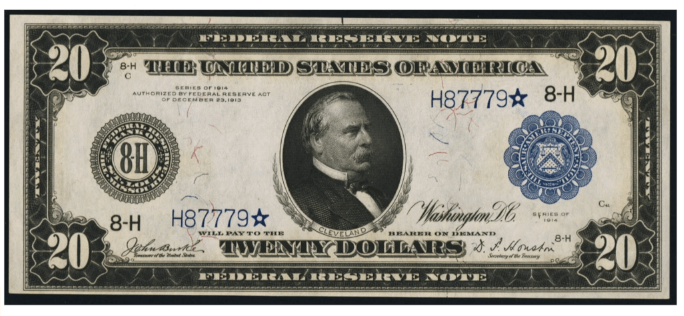 1914 20 dollar bill