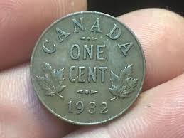 1934 Canadian penny