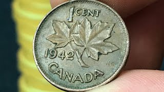 1942 Canadian penny