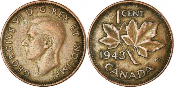 1943 Canadian Penny Value
