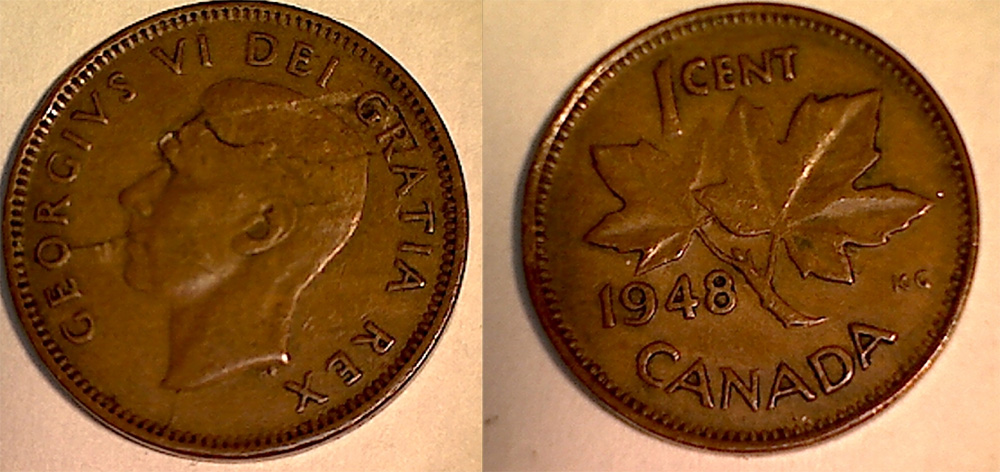 1948 Canadian Penny