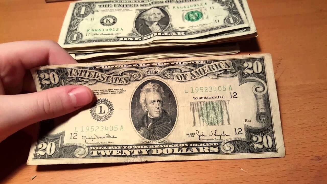 1950 20 dollar bill