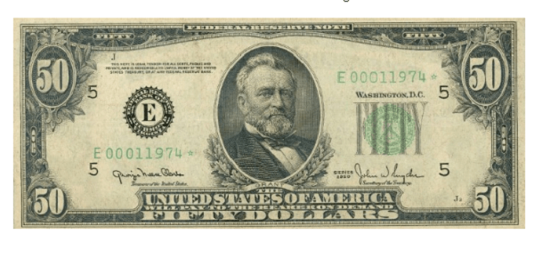 1950 50 Dollar Bill Value