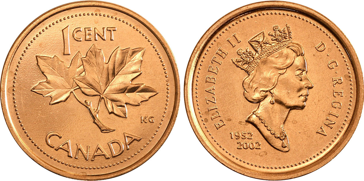 1952 to 2002 Canadian Penny