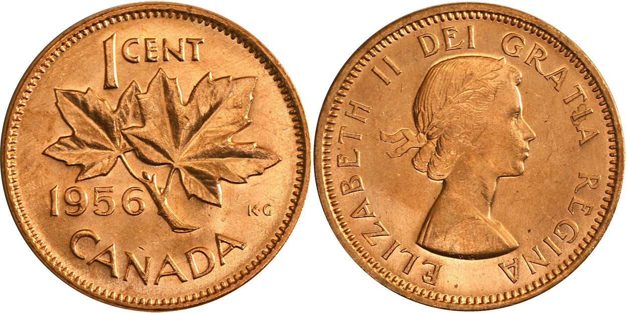 1956 Canadian Penny