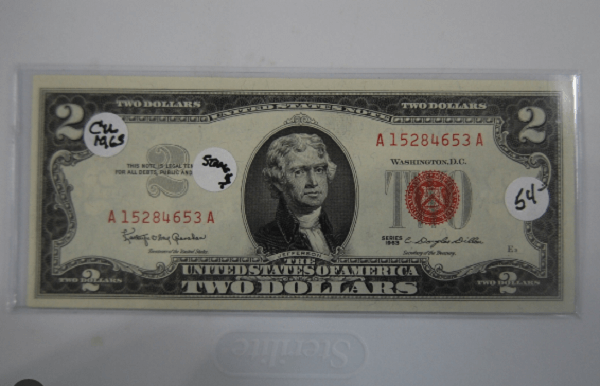 1963 2 Dollar Bill