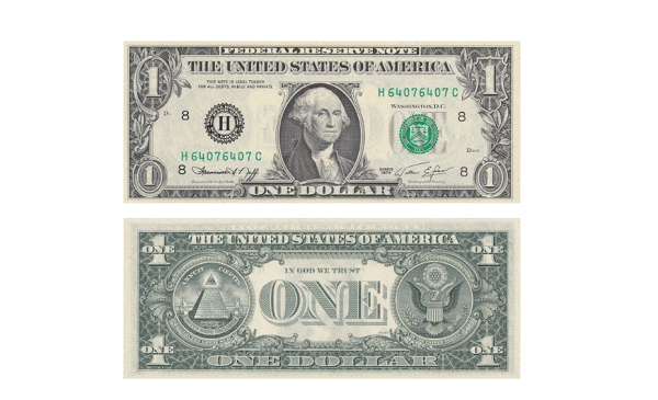 1974 1 Dollar Bill