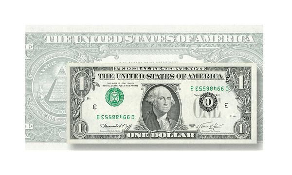 1974 1 Dollar Bill