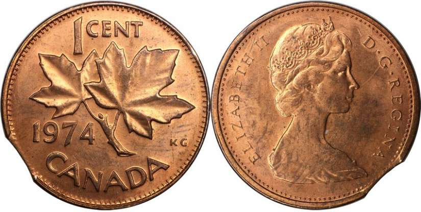 1974 Canadian Penny