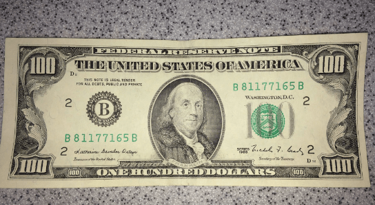 1988 Series 100 Dollar Bill Value