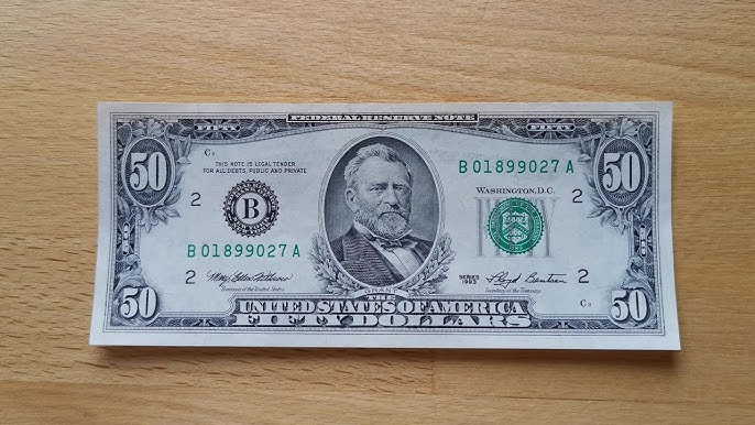 1993 50 Dollar Bill