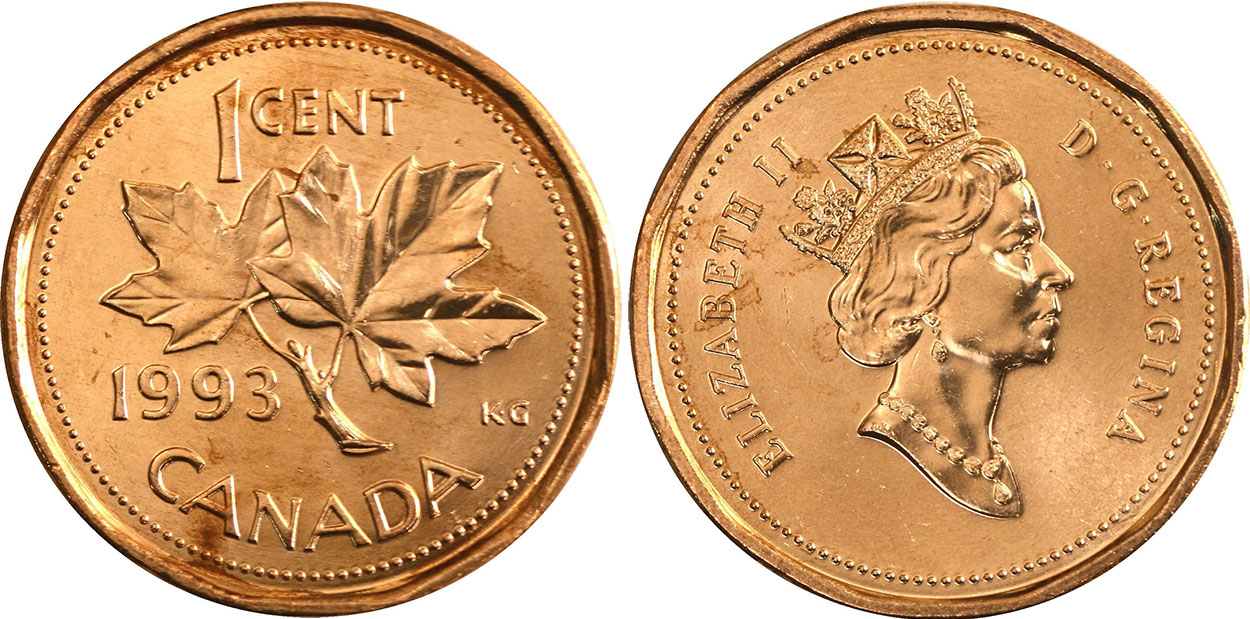 1993 Canadian Penny