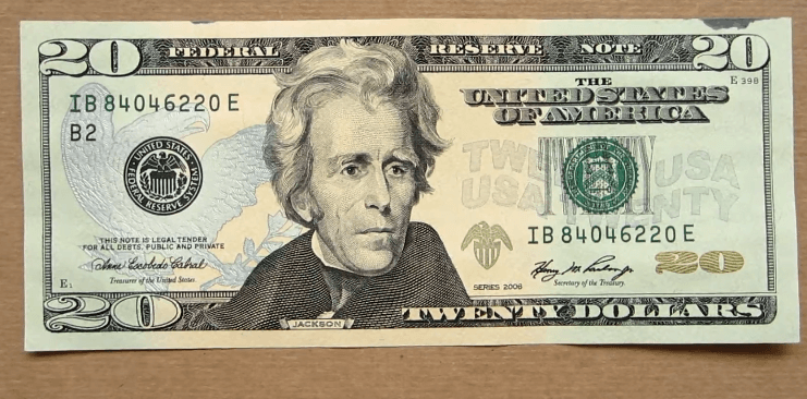 2006 20 dollar bill