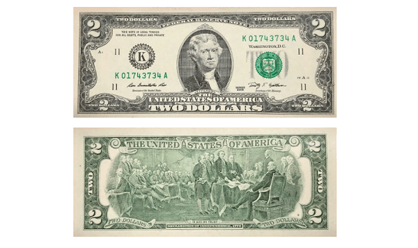 2009 2 Dollar Bill Value