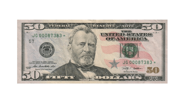 2009 50 Dollar Bill