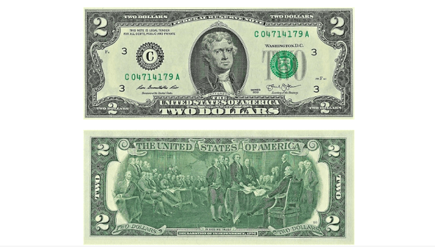 2013 2 Dollar Bill