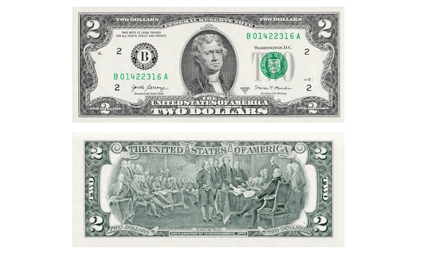 2017 2 dollar bill