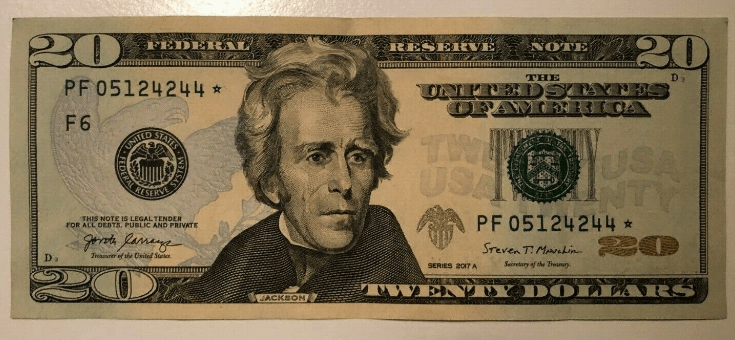 2017 20 Dollar Bill