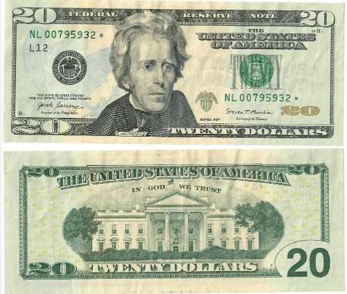 2017 20 Dollar Bill