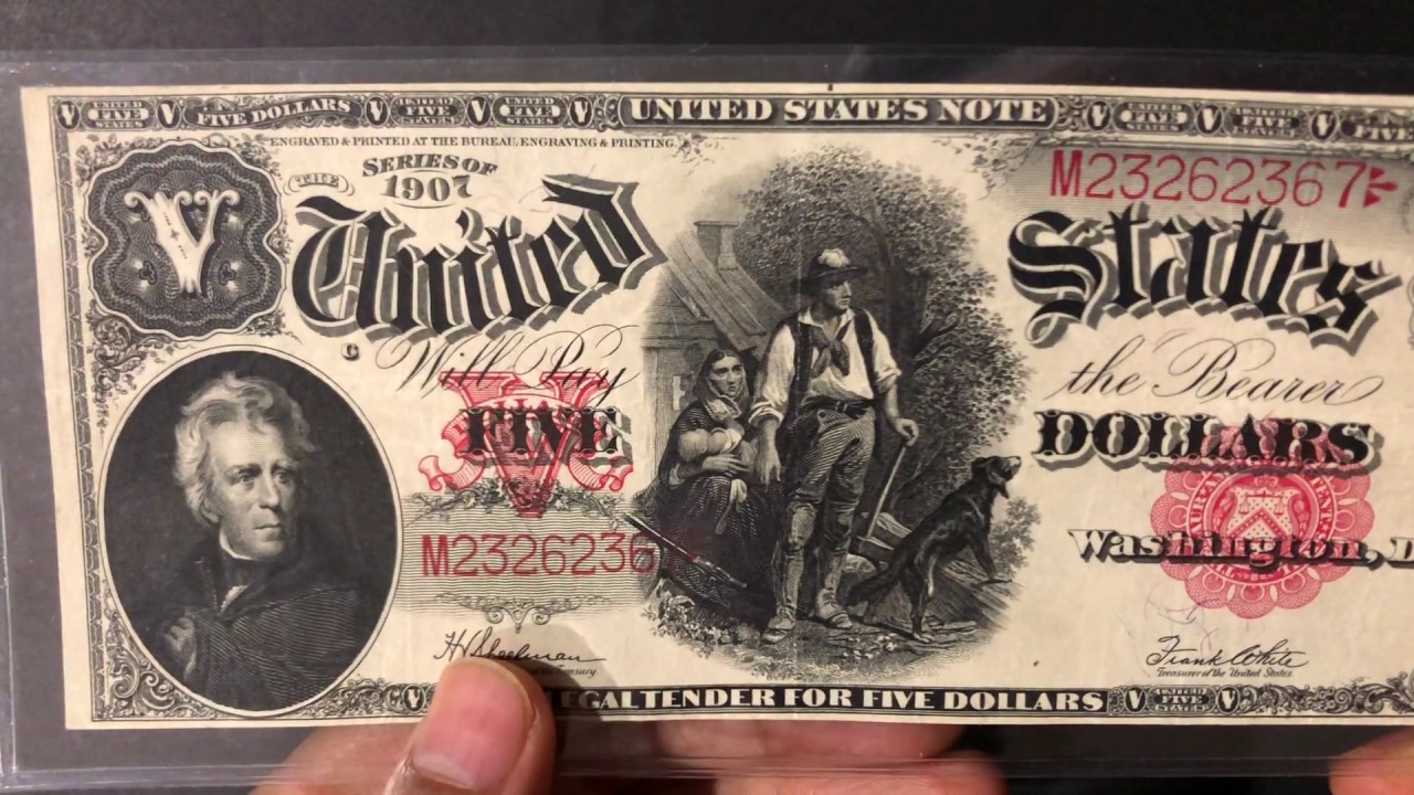 1907 5 Dollar Bill