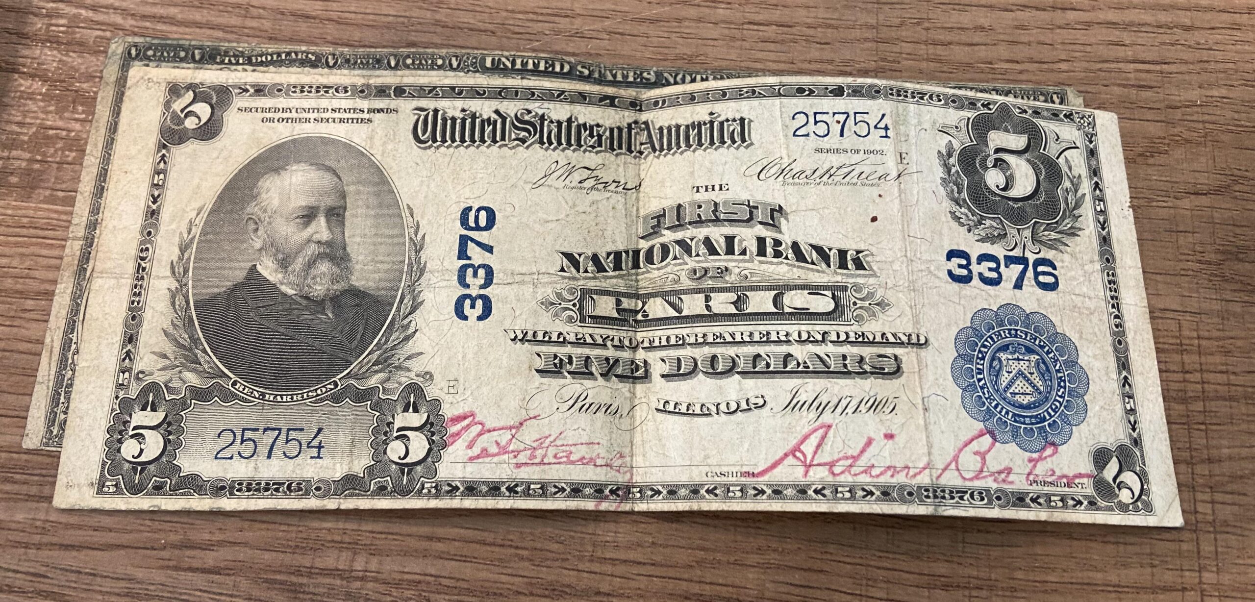 1907 Five Dollar Bill Value