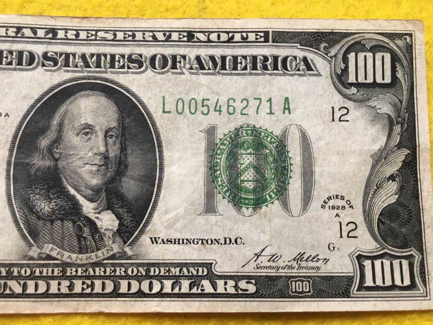 1928 $100 One Hundred