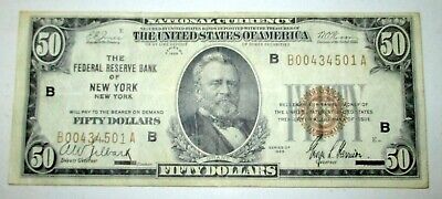 1929 $50 bill