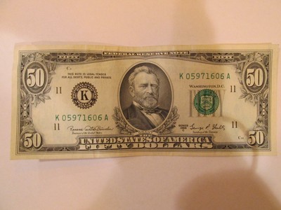 1969 50 Dollar Bill