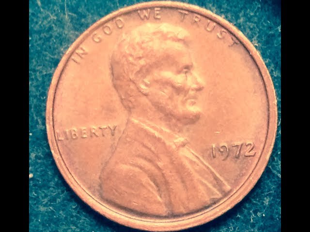 1972 penny double rim error valu