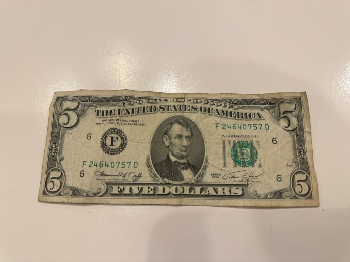 1974 $5 Bill Worth Money