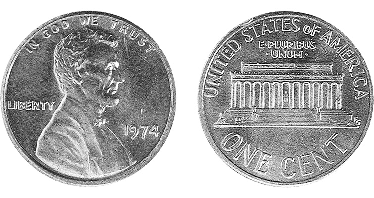 1974 Penny Error Value