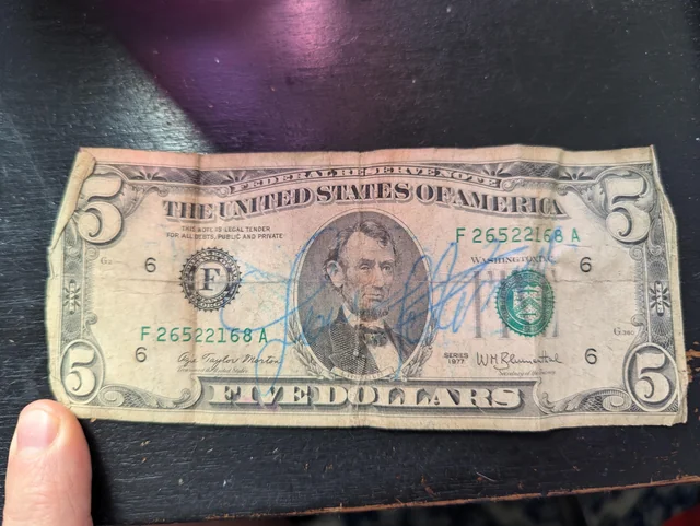 1977 5 Dollar Bill Worth Money