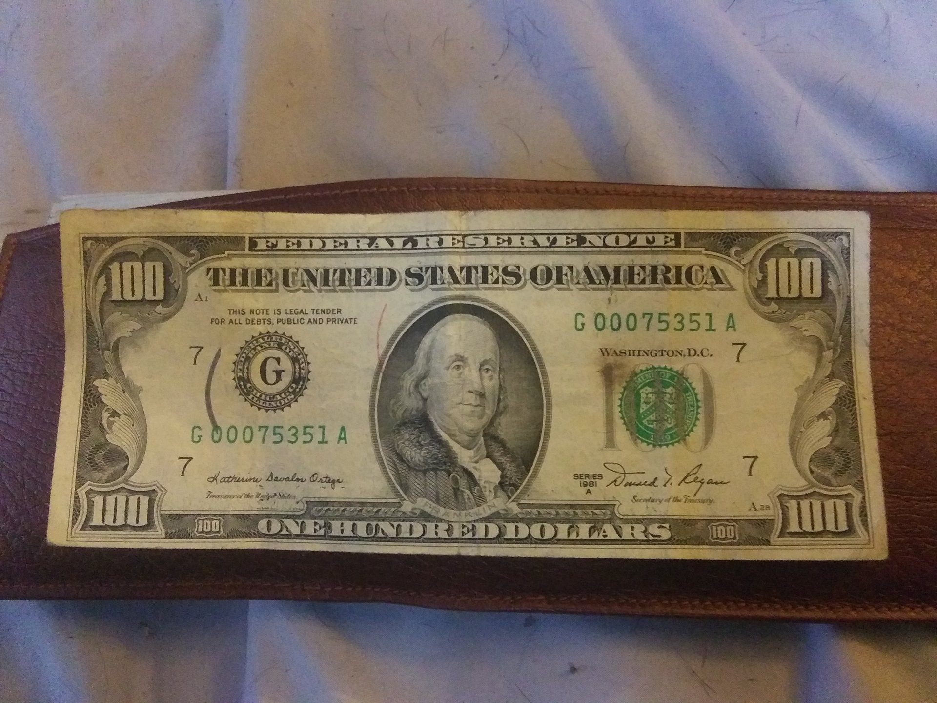 1981 $100 Bill Value