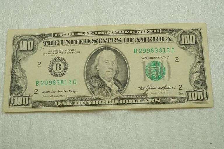 1985 $100 Bill