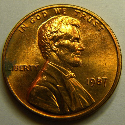 1987 Lincoln penny