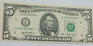 1993 Five Dollar Bill Value