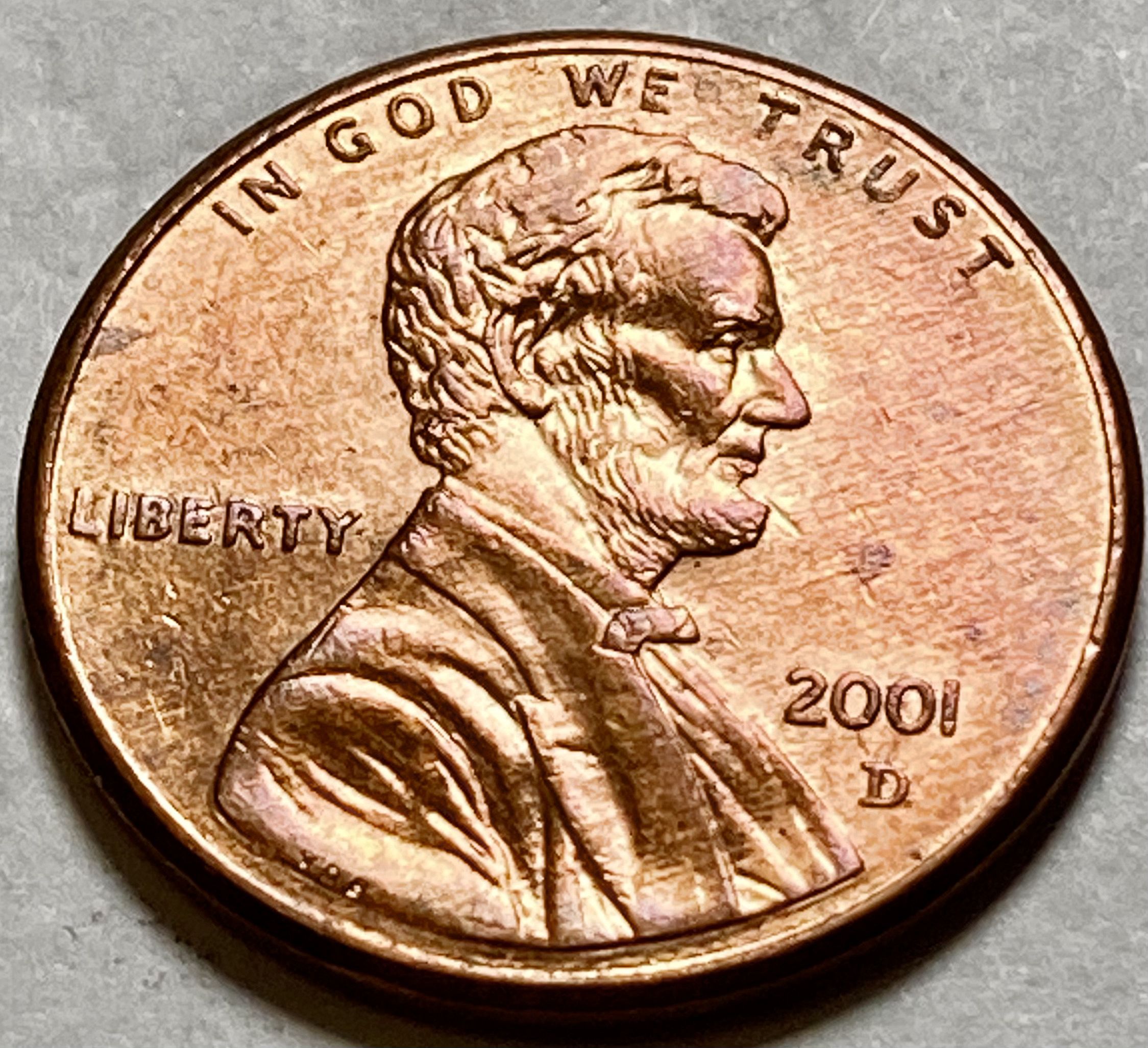 2001 D Lincoln Penny 