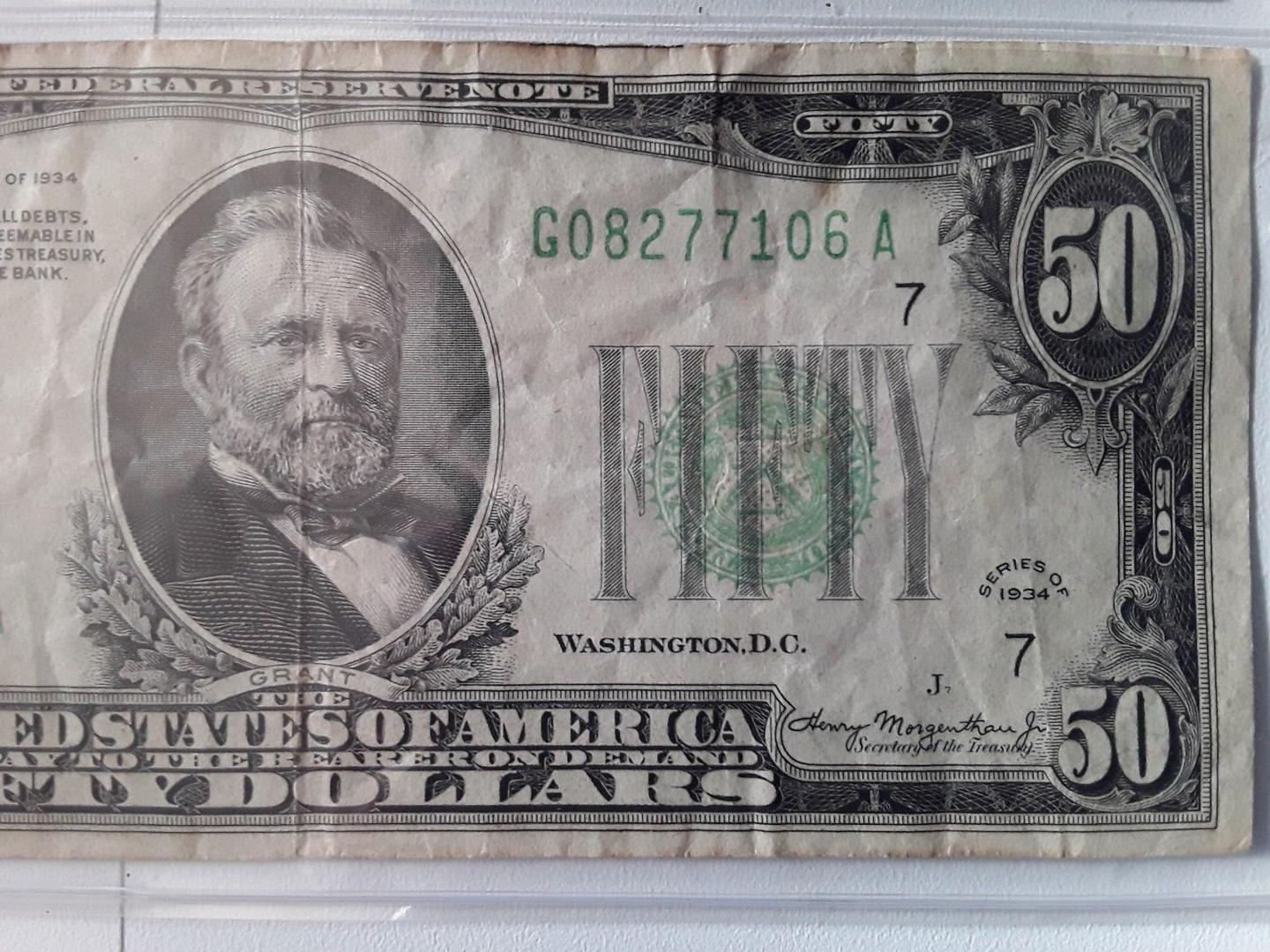 1934 fifty dollar bill