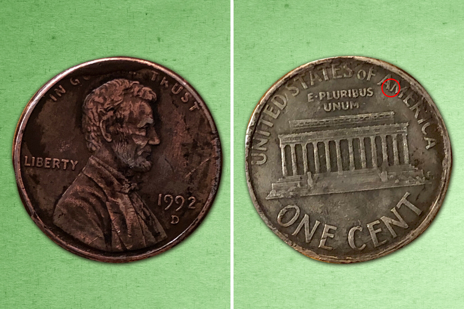 1992 Lincoln Penny