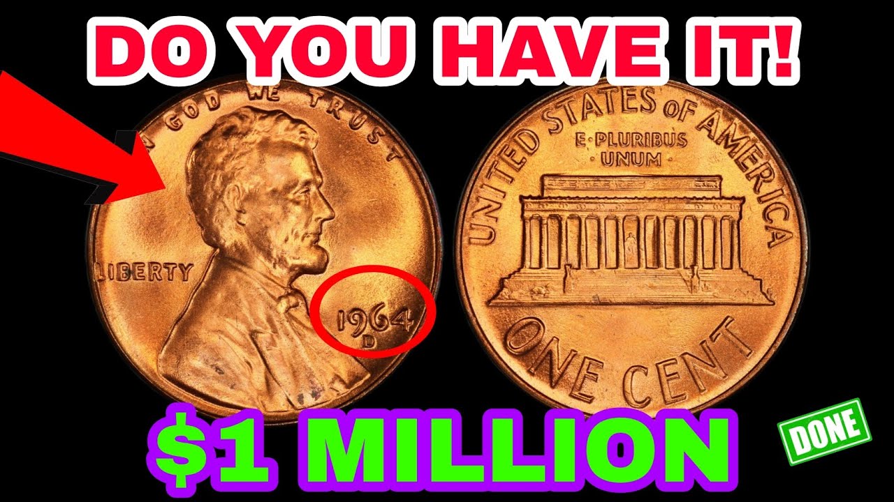 The 1964 D Lincoln Penny USA Worth a Million Dollars