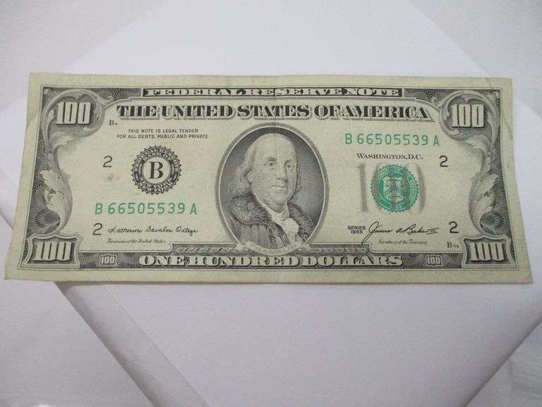 1985 100 Dollar Bill Value