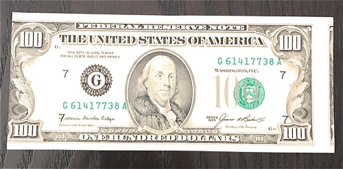 1985 $100 Bill