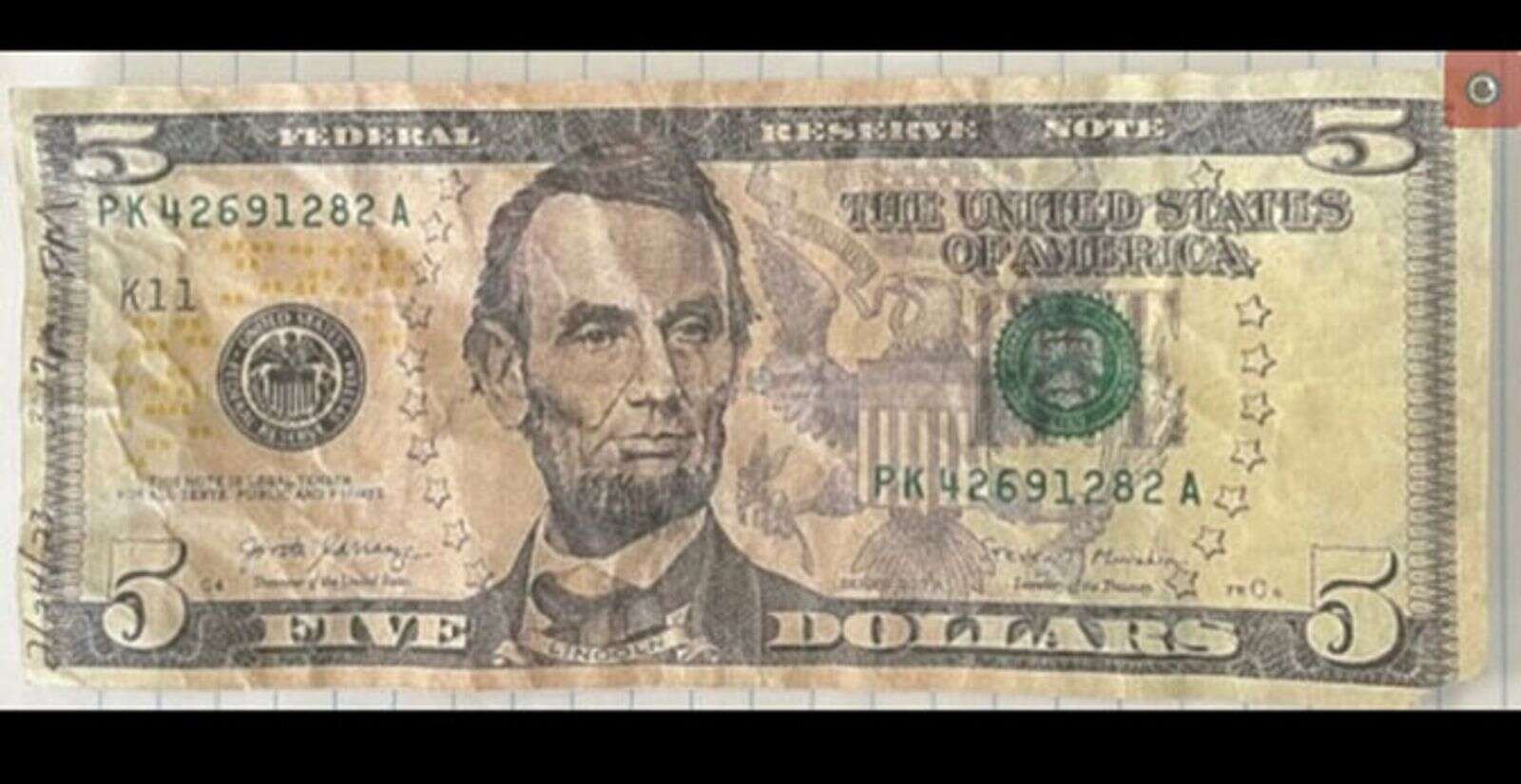 who is on the 5 dollar bill